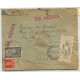 ARGENTINA 1933 CORREO AEREO CARTA CIRCULADA BRASIL CON FRANQUEO DE $ 0,55