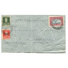 ARGENTINA 1932 CORREO AEREO CARTA CIRCULADA A ALEMANIA CON FRANQUEO DE $ 1,23