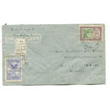 ARGENTINA 1931 CORREO AEREO CARTA CIRCULADA A ALEMANIA CON FRANQUEO DE $ 1,46