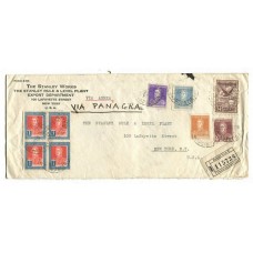 ARGENTINA 1930 CARTA CIRCULADA VIA AEREA A EE.UU. CON FRANQUEO DE $ 5,04 VIA PANAGRA