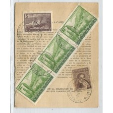 ARGENTINA 1956 ENTERO POSTAL TARJETA DE ABONO A CASILLA CON FRANQUEO ADICIONAL