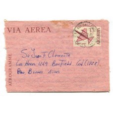 ARGENTINA 1979 ENTERO POSTAL SOBRE AEROGRAMA YA DESMONETIZADO Y CIRCULADO POR EL EJERCITO SIMILAR AL USO EN MALVINAS, EN ESTE CASO ENVIADOS DESDE RIO GALLEGOS, RARO