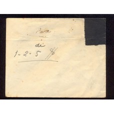 ARGENTINA 1894 ENTERO POSTAL SOBRE ANULADO PARA USO SERVICIO OFICIAL RI. S 43