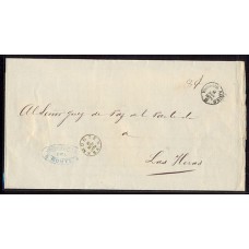 ARGENTINA 1879 SOBRE PLIEGO COMPLETO CON MATASELLO MONTE RARO