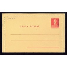 ARGENTINA 1923 ENTERO POSTAL TARJETA CON SOBRECARGA MUESTRA