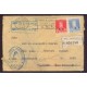 ARGENTINA 1930 CARTA CIRCULADA CON ESTAMPILLAS SERVICIO OFICIAL MINISTERIALES M.G. CERTIFICADA