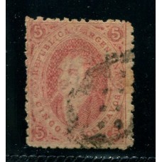 ARGENTINA 1864 GJ 19N RIVADAVIA 1ra TIRADA EJEMPLAR SUPER NITIDO TIENE UNA PEQUEÑA DOBLE IMPRESIÓN PARCIAL U$ 120