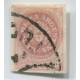 ARGENTINA 1862 GJ 10 ESCUDITO MATASELLO ABANICO DE TUCUMAN