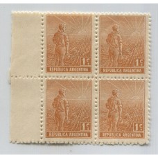 ARGENTINA 1911 GJ 329b CUADRO CON Y SIN FILIGRANA ESTAMPILLAS NUEVAS MINT U$ 18